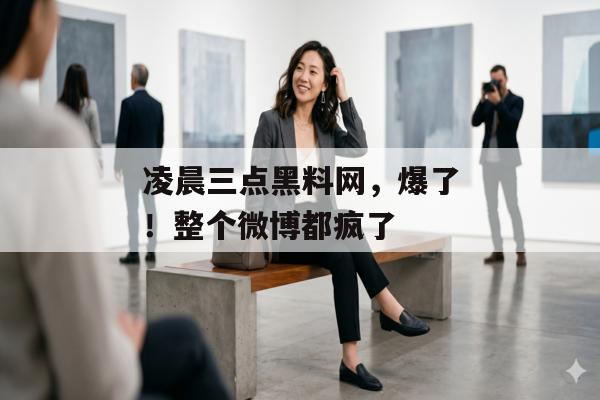 凌晨三点黑料网，爆了！整个微博都疯了
